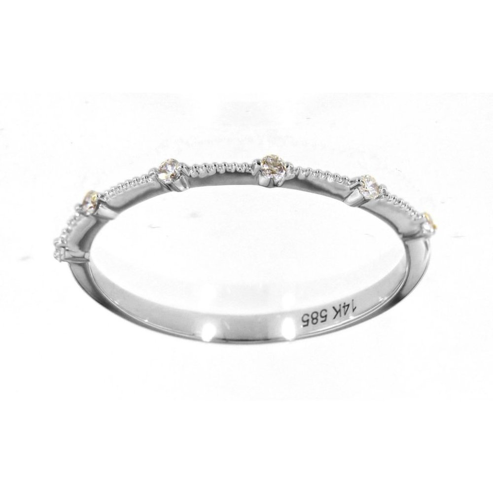 Real Diamond Daily Wear Promise Wedding Band Bridal Jewelry
